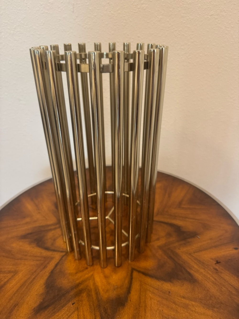 Tozai Home Stainless Steel Modern Column 14” Candle Holder - Picture 3 of 7